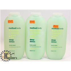 LOT  3 OF METHOD BODY-BODY WASH