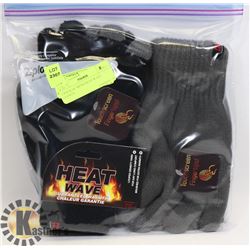 2 PACK OF MENS HEAT WAVE GLOVES