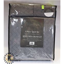 NEW 3PC KING SIZE QUILT SET