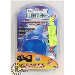 NEW SILENT-ZEE'S REUSABLE SNORING SOLUTION