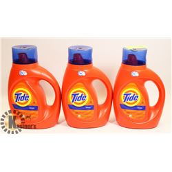 LOT OF 3 TIDE LIQUID DETERGENT