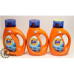 LOT OF 3 TIDE DETERGENT