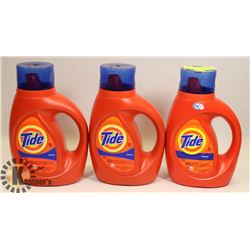 LOT OF 3 TIDE DETERGENT