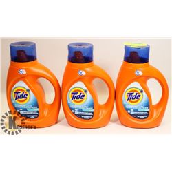 LOT OF 3 TIDE DETERGENT