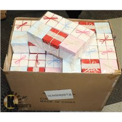 CASE OF ASSORTED COLOR GIFT BOXES