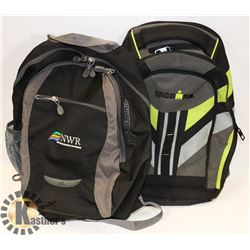 BOX W/2 BACKPACKS INCLUDING IRONMAN