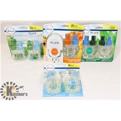 BAG WITH FEBREZE REFILLS AND 1 PLUG IN