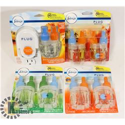 BAG OF FEBREZE REFILLS AND 1 PLUG IN
