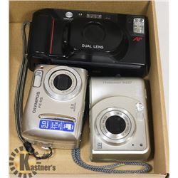 BOX OF 3 VINTAGE CAMERAS
