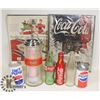 Image 1 : FLAT WITH COKE AND PEPSI COLLECTIBLES