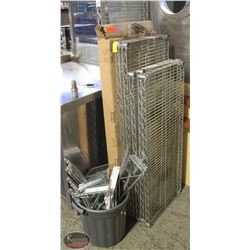 BAILIFF SEIZURE GROUP OF ASSORTED WIRE WALLSHELVES