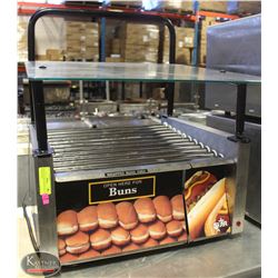 STAR 30 HOT-DOG ROLLER GRILL W/ BUN WARMER