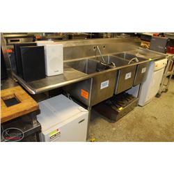 BAILIFF SEIZURE SSP INC 3-WELL S/S SINK W/ DUAL