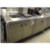 Image 1 : 6' STAINLESS STEEL WORK CABINET W/ DROP-IN SINK W/