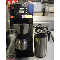 FETCO AUTOMATIC COFFEE BREWER W/ 2 S/S SERVERS &