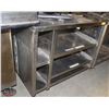 Image 1 : STAINLESS STEEL WORK CABINET W/ 2 PULL-OUT SHELFS