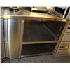Image 1 : STAINLESS STEEL WORK CABINET W/ 2 SHELFS & 3