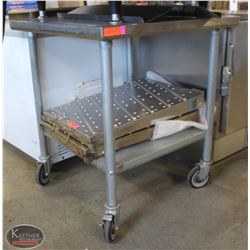 BAILIFF SEIZURE S/S PREP-TABLE ON CASTORS W/