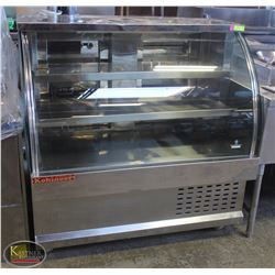 48" REFRIGERATED DISPLAY CASE ON CASTORS