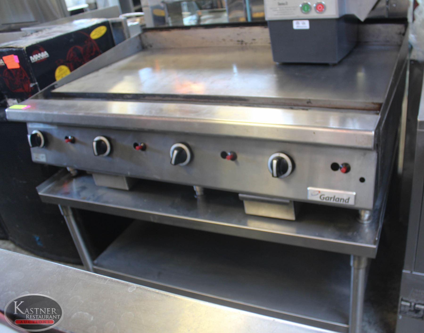 GARLAND 48" FLAT TOP GRILL ON WHEELED STAND