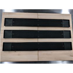 3.25" X 27" BAR RAIL SPILL MATS - LOT OF 3