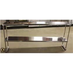 JOHNSON ROSE 12" X 72" S/S DOUBLE OVERSHELF