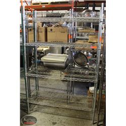BAILIFF SEIZURE: 4-TIER CHROME WIRE RACK