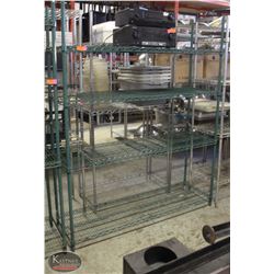 BAILIFF SEIZURE: 4-TIER GREEN WIRE METRO RACK