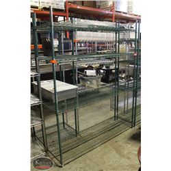 BAILIFF SEIZURE: 4-TIER GREEN WIRE RACK