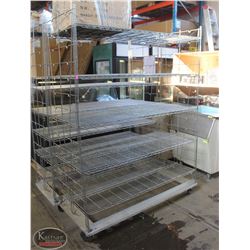 5' LARGE-CAPACITY CHROME-WIRE STORAGE RACK- 5 TIER