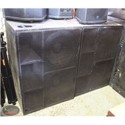 BAILIFF S. ITEM#43 2 TRANSPARENT NAC218 SPEAKERS