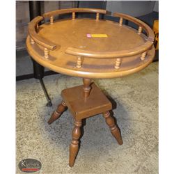 BAILIFF SEIZURE: WOODEN END TABLE