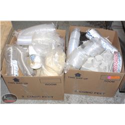 BAILIFF SEIZURE: 2 BOXES OF ASSORTED DISPOSABLE