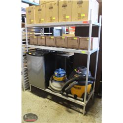 BAILIFF SEIZURE 5' ALUMINUM STORAGE RACK- 3 TIER