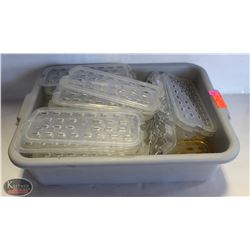 BAILIFF SEIZURE TUB W/ 1/6 & 1/3 SIZE INSERT DRIP