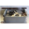 Image 1 : BAILIFF SEIZURE TUB OF ASSORTED KITCHEN UTENSILS.