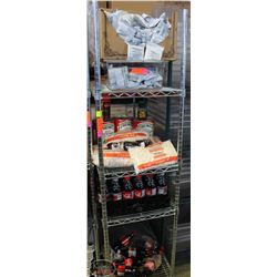 BAILIFF SEIZURE RACK CONTENTS: FOOD BEVERAGES INCL