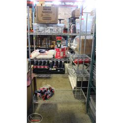 BAILIFF SEIZURE 4' CHROME-WIRE STORAGE RACK-4 TIER