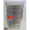 Image 1 : BAILIFF SEIZURE THREE 8 QT INGREDIENT BINS W/