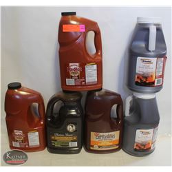 BAILIFF SEIZURE 6 JUGS OF ASSORTED SAUCES