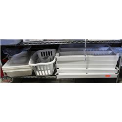 BAILIFF SEIZURE 3' PLASTIC STORAGE RACK- 5 TIER