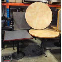 LOT OF 9  ASSORTED DINING TABLES