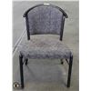 Image 1 : 15 CURVED BACK FLORAL PATTERN PADDED DINING CHAIRS