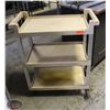 Image 1 : BAILIFF SEIZURE: 3-TIER PLASTIC SERVICE CART