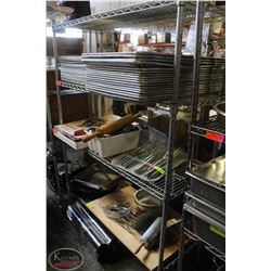 BAILIFF SEIZURE: 4-TIER CHROME WIRE RACK