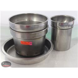 BAILIFF SEIZURE: LOT OF 4  ASSORTED S/S CIRCULAR