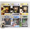 Image 1 : LOT OF 6 ASSORTED FUNKO