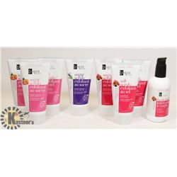 BAG OF ASSORTED SCRUBS AND LOTIONS