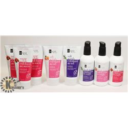 BAG OF ASSORTED SCRUBS AND LOTIONS