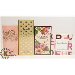 LOT OF 4 LOVALI PERFUME-SWEETY SWEETY, GOLDEN